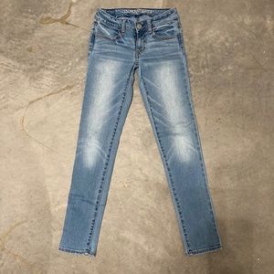 American Eagle stretchy jeggings size 00 short